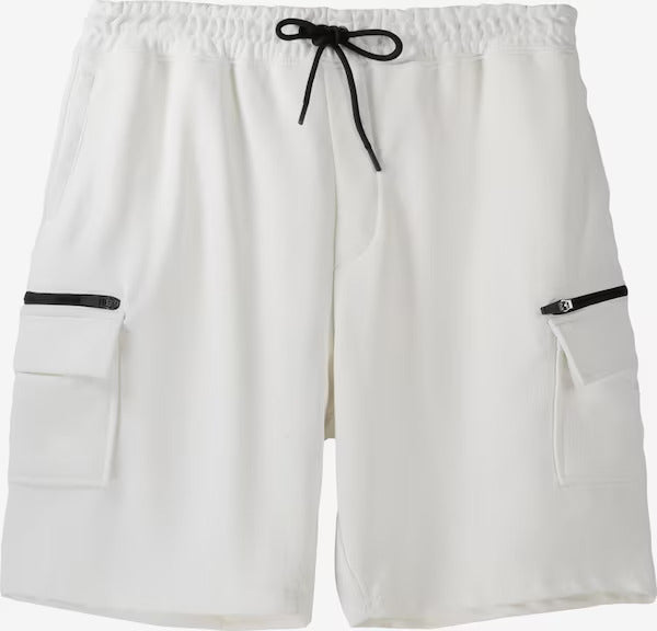 Bershka plush Cargo bermuda Shorts White
