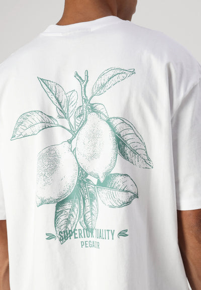 T5_GORET TEE - Print T-shirt - white