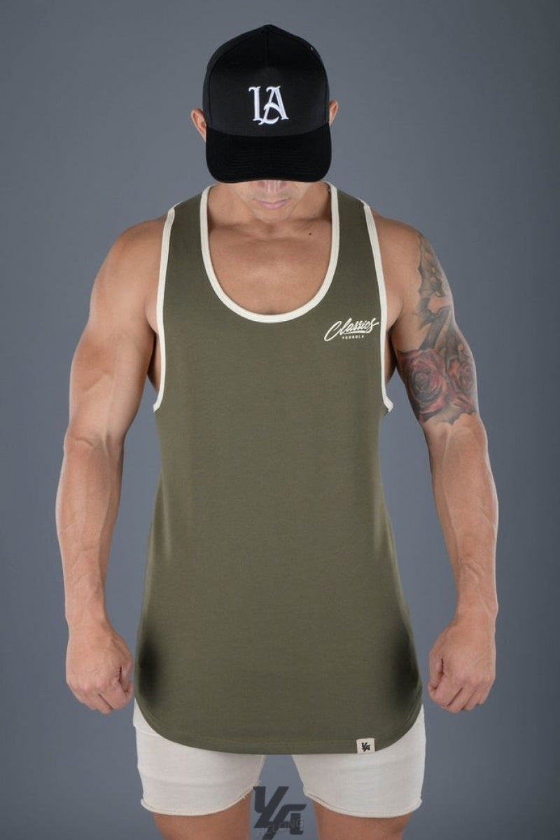 YoungLA 324 Classics Stringer Tank Olive | BX04-87356