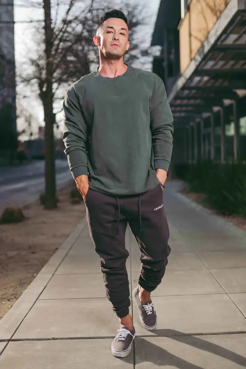 210 Kick-Back Joggers Charcoal