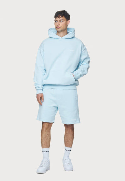 H13_LOGO OVERSIZED HOODIE - Hoodie - washed baby blue