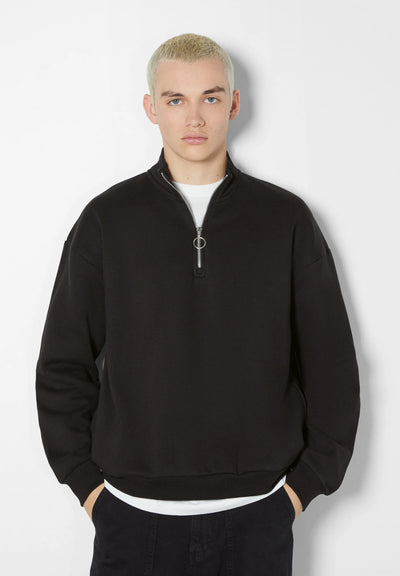 Bershka HIGH NECK - Sweater - black