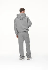 H23_BEECH BOXY HOODIE - Hoodie - washed cool grey