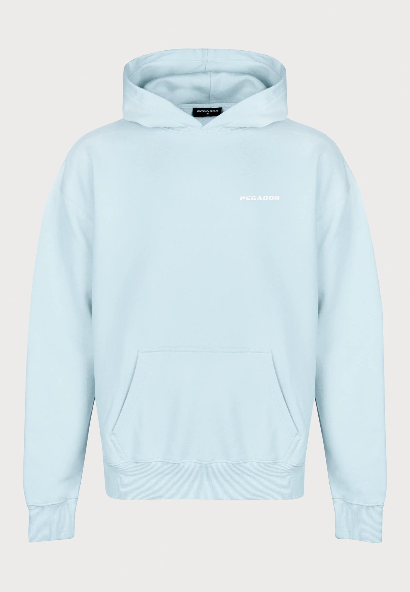 H13_LOGO OVERSIZED HOODIE - Hoodie - washed baby blue