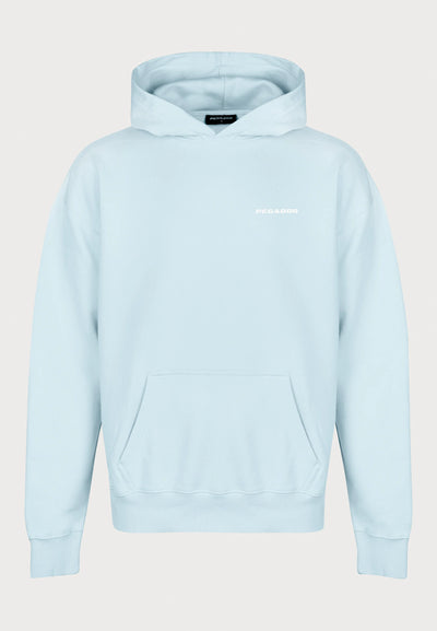H13_LOGO OVERSIZED HOODIE - Hoodie - washed baby blue