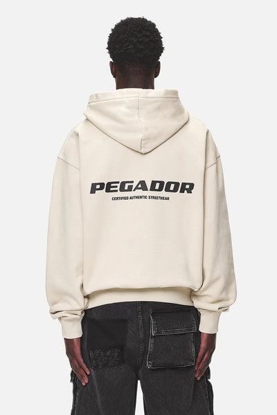 Colne Logo Oversized Sweat Jacket Washed Sand