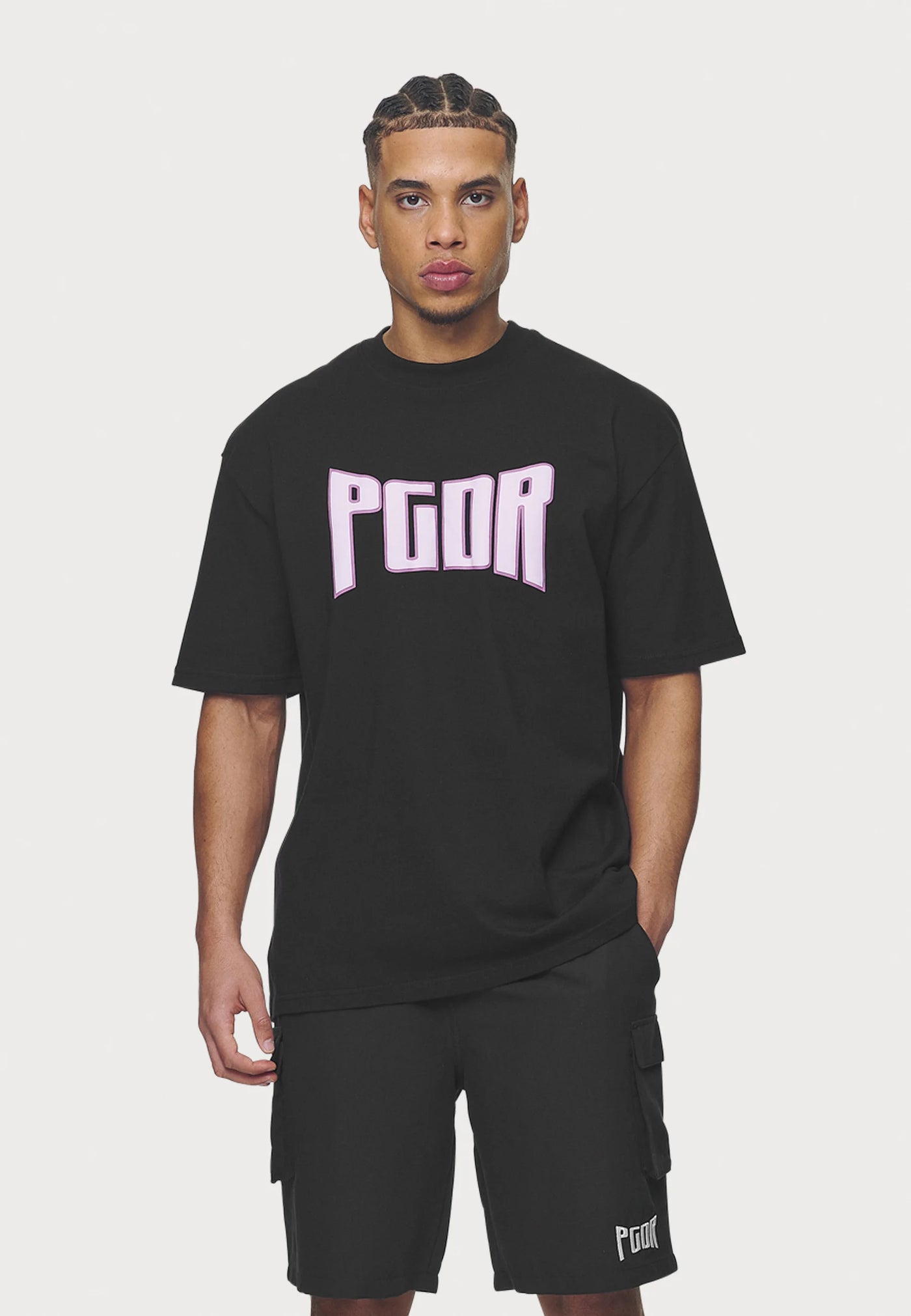 T54_CRYSTAL TEE - Print T-shirt - washed black