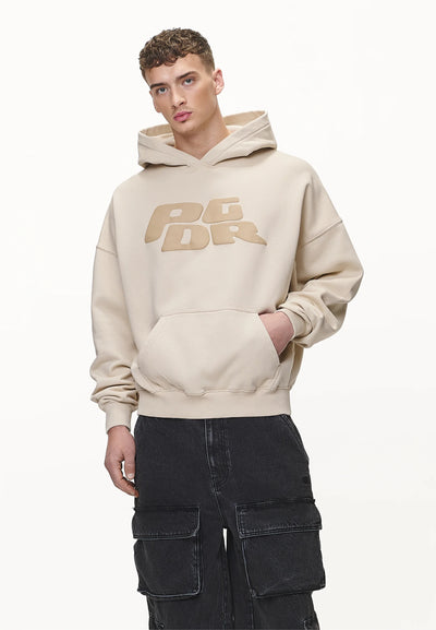 H28_DANICO BOXY HOODIE - Sweatshirt - washed desert sand