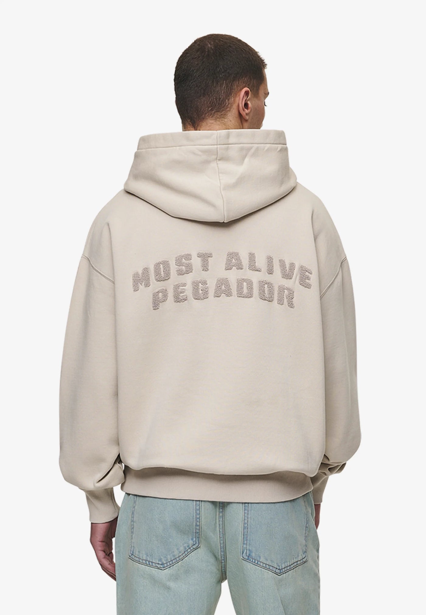 H104 BUFORD - Hoodie - washed light beige