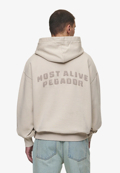 H104 BUFORD - Hoodie - washed light beige