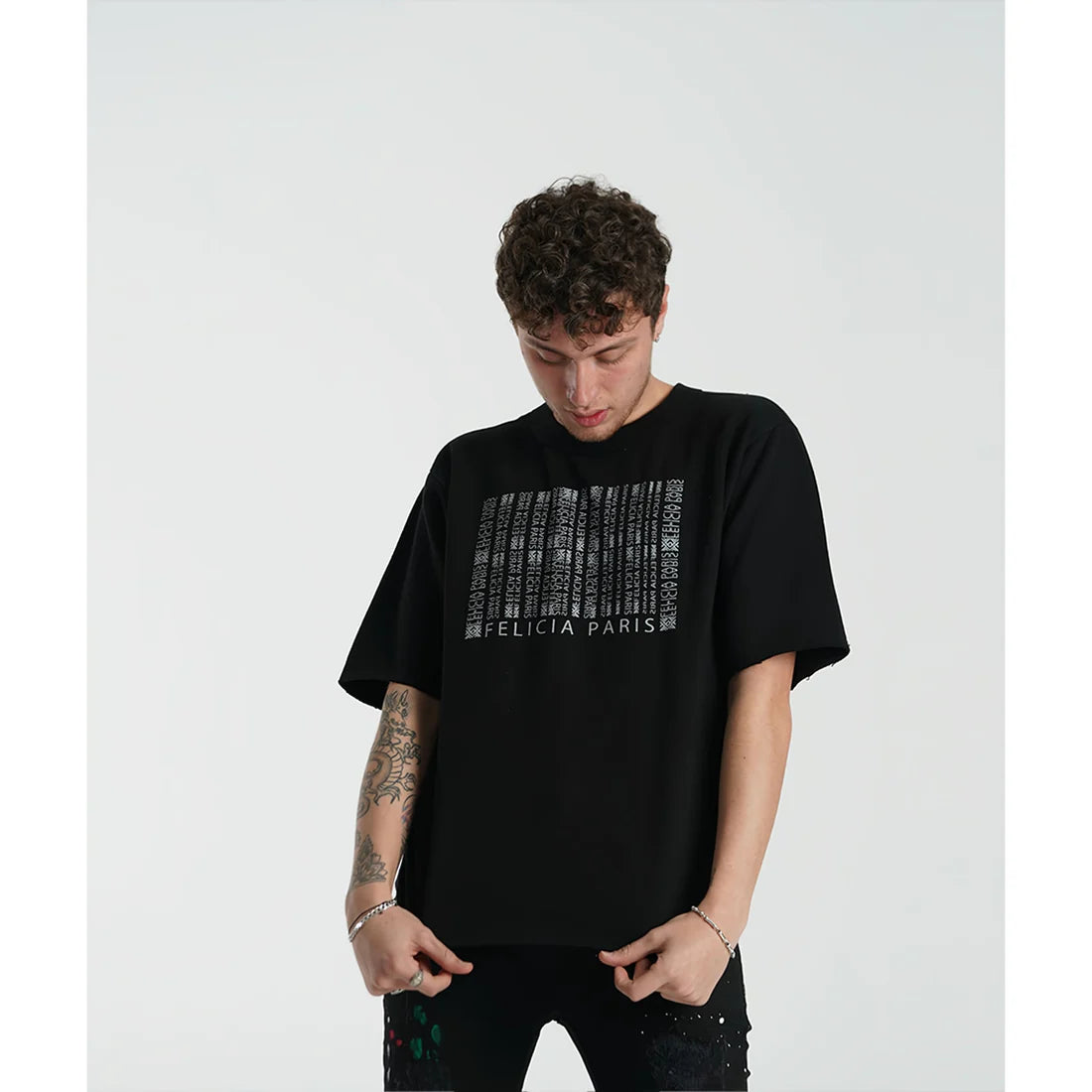 Felicia Bold Pattern Oversize T-Shirt