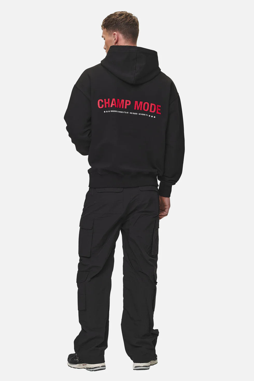 H51 Gordan Oversized Hoodie Washed Black