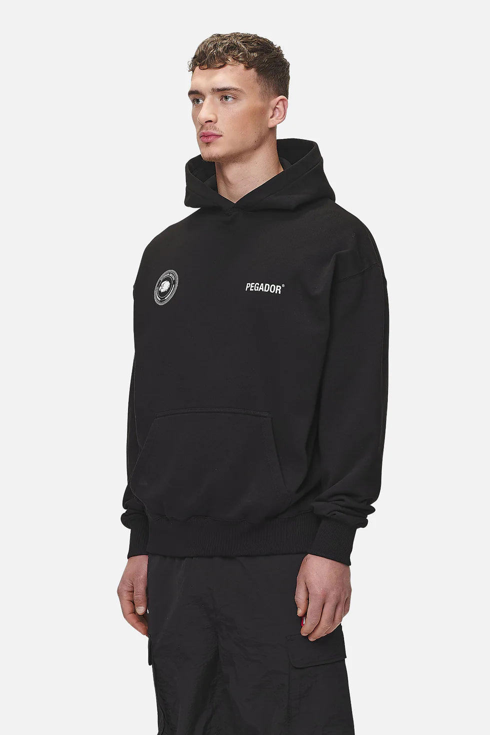 H51 Gordan Oversized Hoodie Washed Black