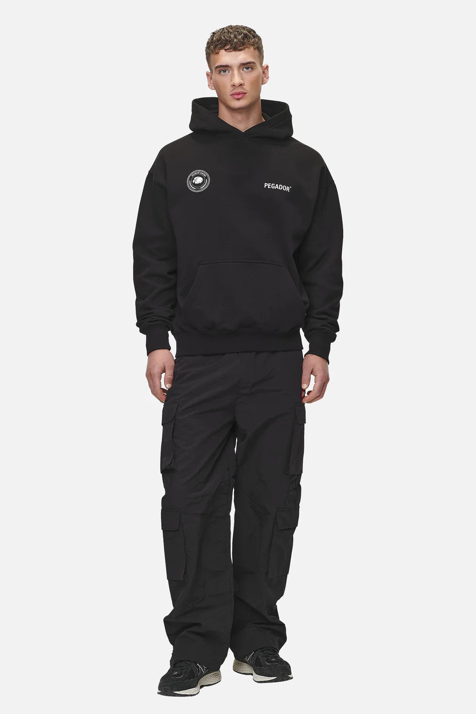 H51 Gordan Oversized Hoodie Washed Black