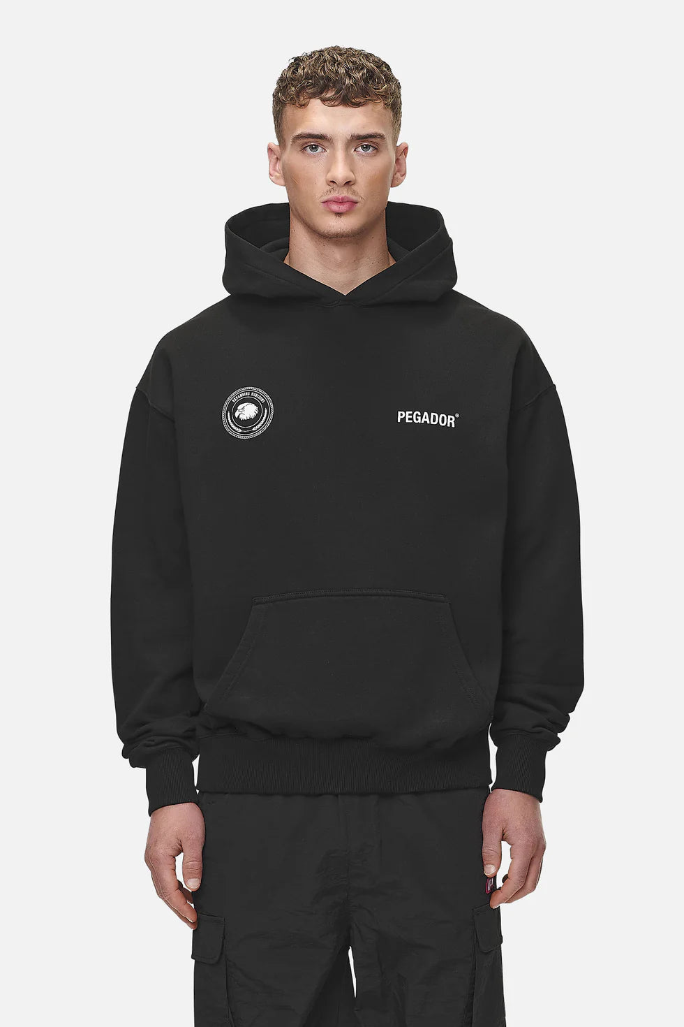 H51 Gordan Oversized Hoodie Washed Black