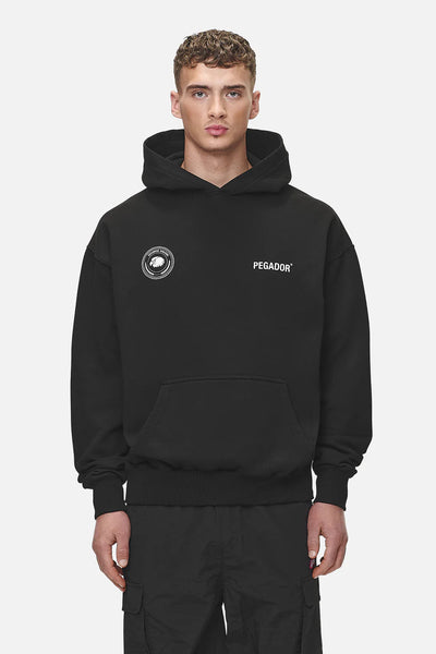 H51 Gordan Oversized Hoodie Washed Black
