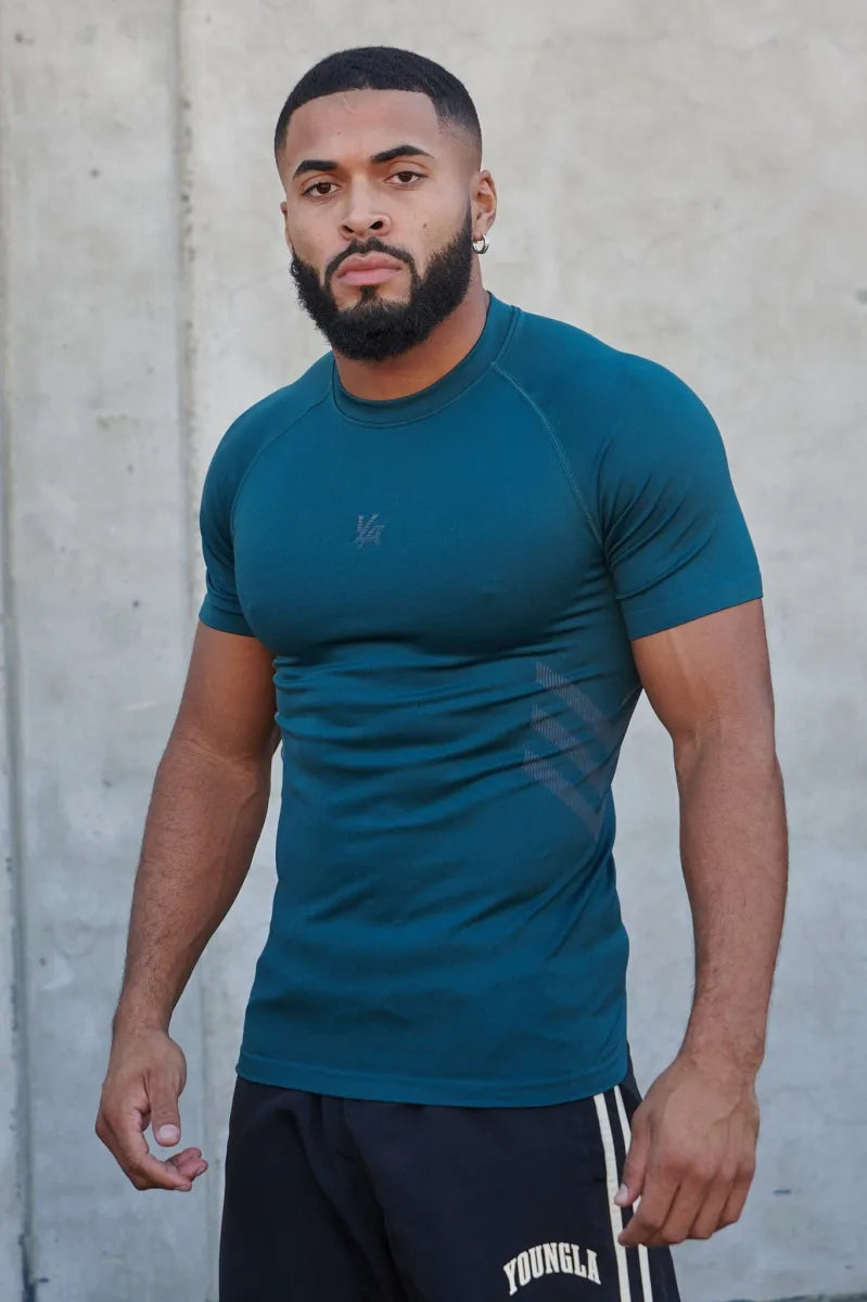 425 - Iron Compression Tees Teal