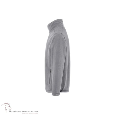H-78 Karlowsky PASSION Men's Workwear Fleece Jacket WARM-UP Long Sleeve Stand-Up Collar Raglan Cut Polyester Easy-care Platinum Grey