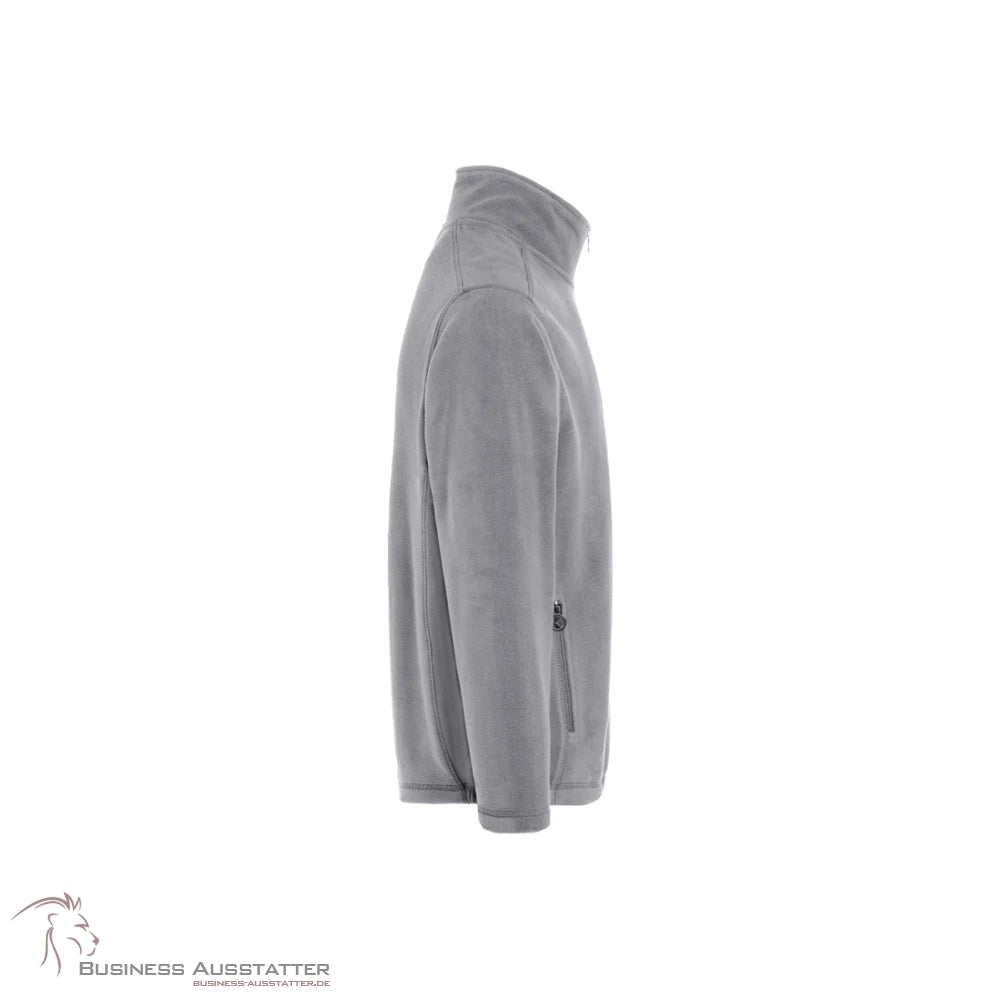 H-78 Karlowsky PASSION Men's Workwear Fleece Jacket WARM-UP Long Sleeve Stand-Up Collar Raglan Cut Polyester Easy-care Platinum Grey