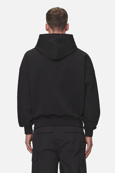 H16_Drew Terry Boxy Hoodie Washed Black