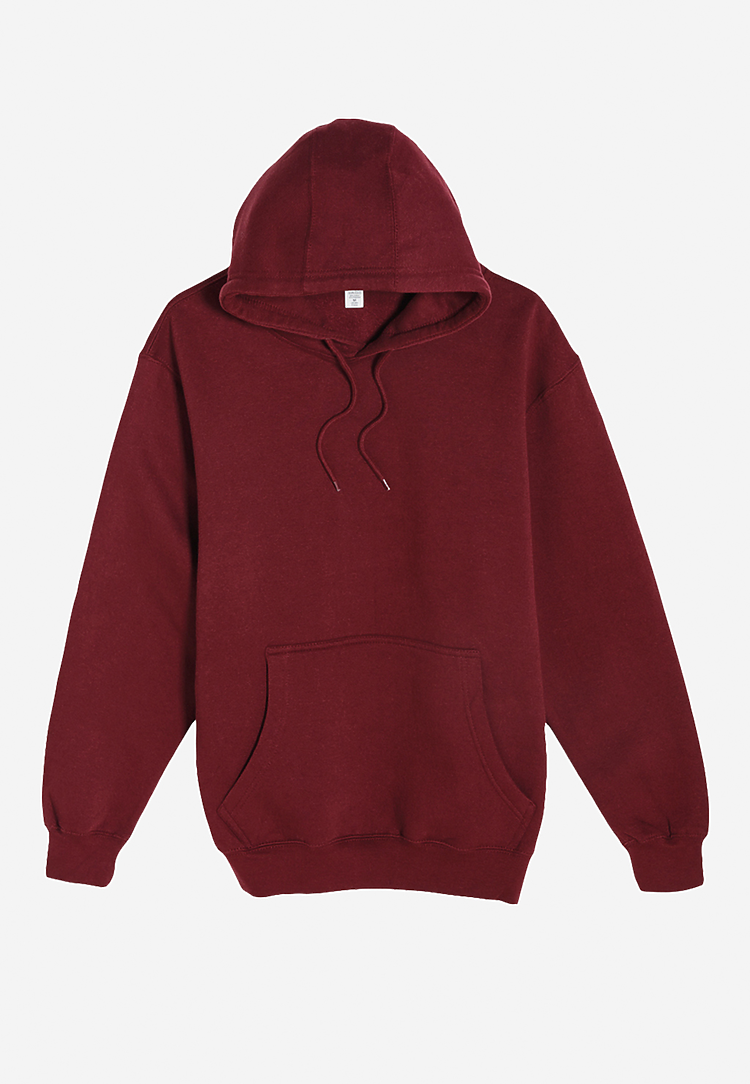 LS14001 Premium Pullover Hoodie Burgundy