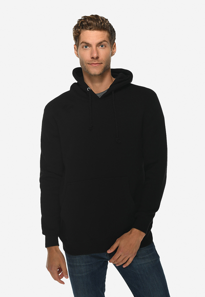 ls19001 Heavyweight Pullover Hoodie Black