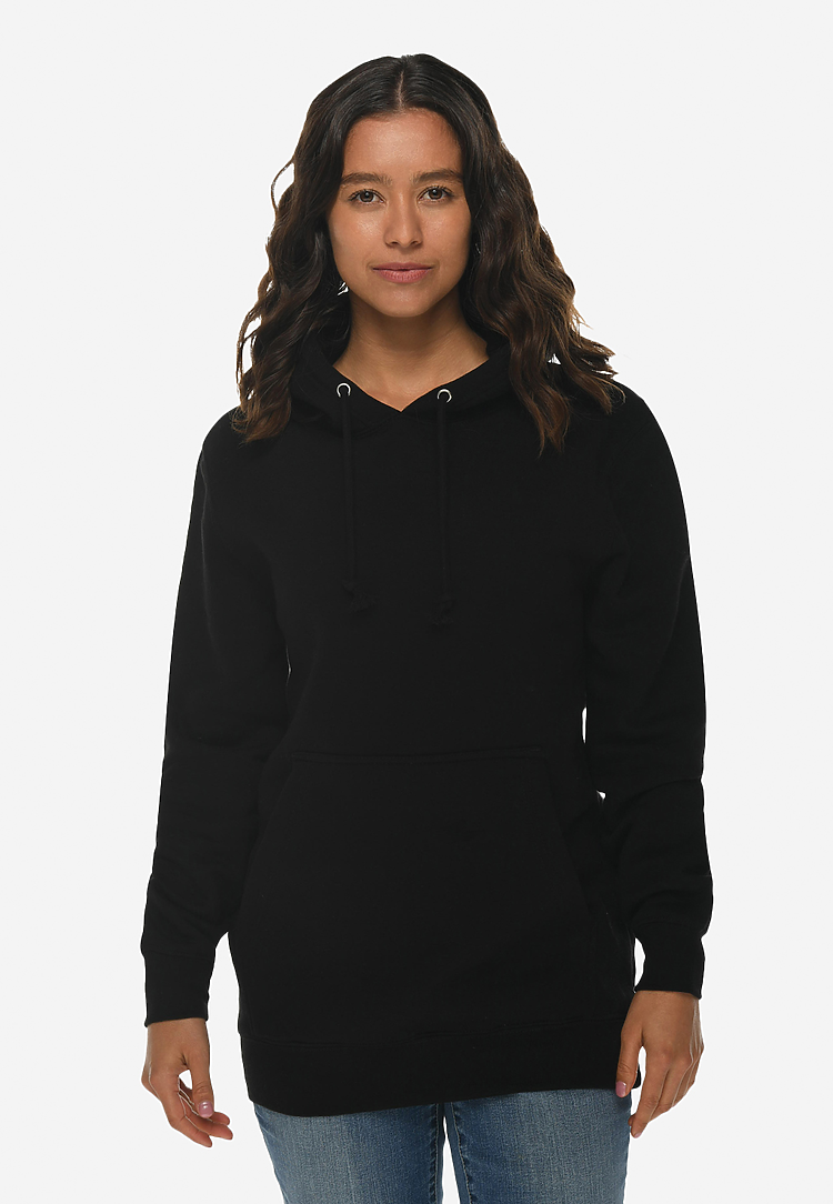 ls19001 Heavyweight Pullover Hoodie Black