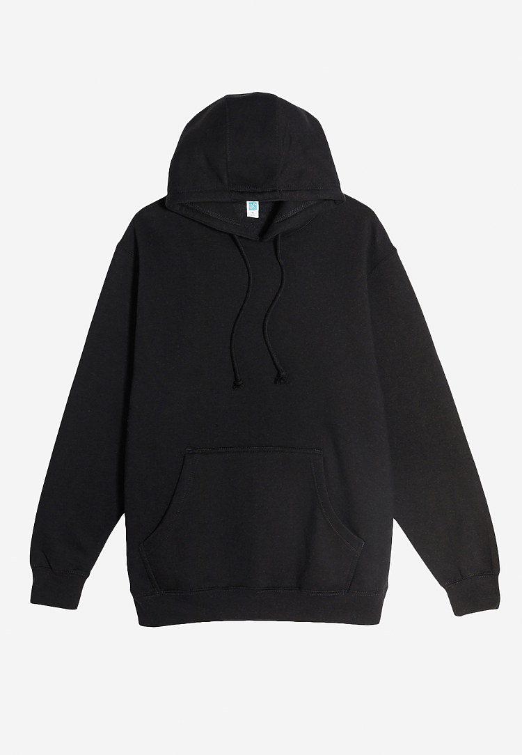 ls19001 Heavyweight Pullover Hoodie Black