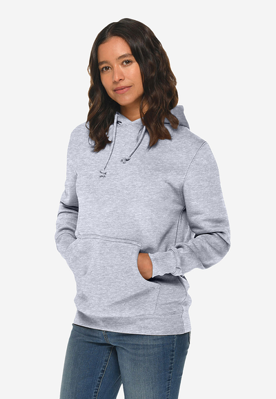 ls19001 Heavyweight Pullover Hoodie Heather Gray