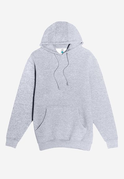 ls19001 Heavyweight Pullover Hoodie Heather Gray