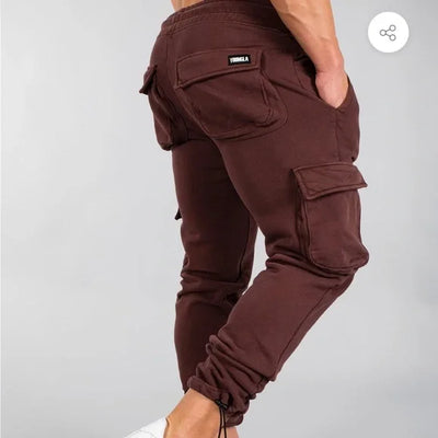 CB 206 Rambo Combat Joggers mens cargo sweats Burgundy wash