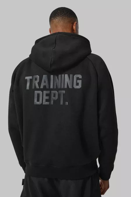 Bohoo Man Active Training Dept Boxy Hoodie