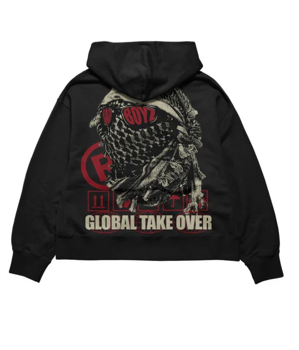 RAD BOYZ GLOBAL TAKE OVER CREAM HOODIE