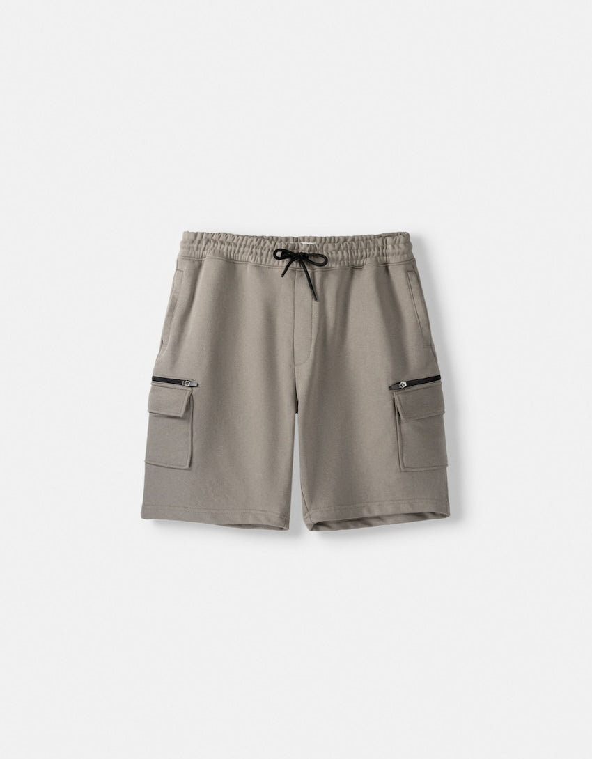 ★Binary01★new★ Lakne Flower Cargo Bermudua Pants Linen and cotton bermuda shorts with belt | Luigi Fusaro