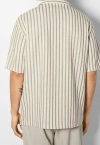 Bershka Shirts Orange Stripe