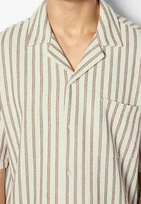 Bershka Shirts Orange Stripe