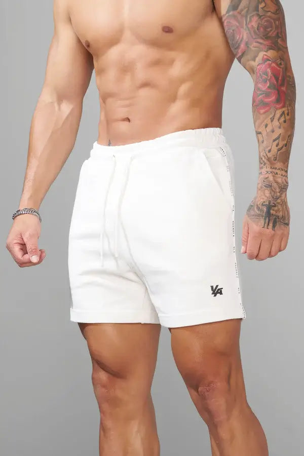 1078 - Piping Collection - Shorts White