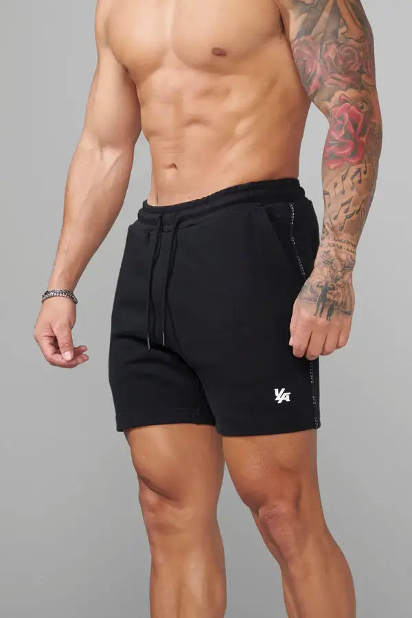 1078 - Piping Collection - Shorts Black