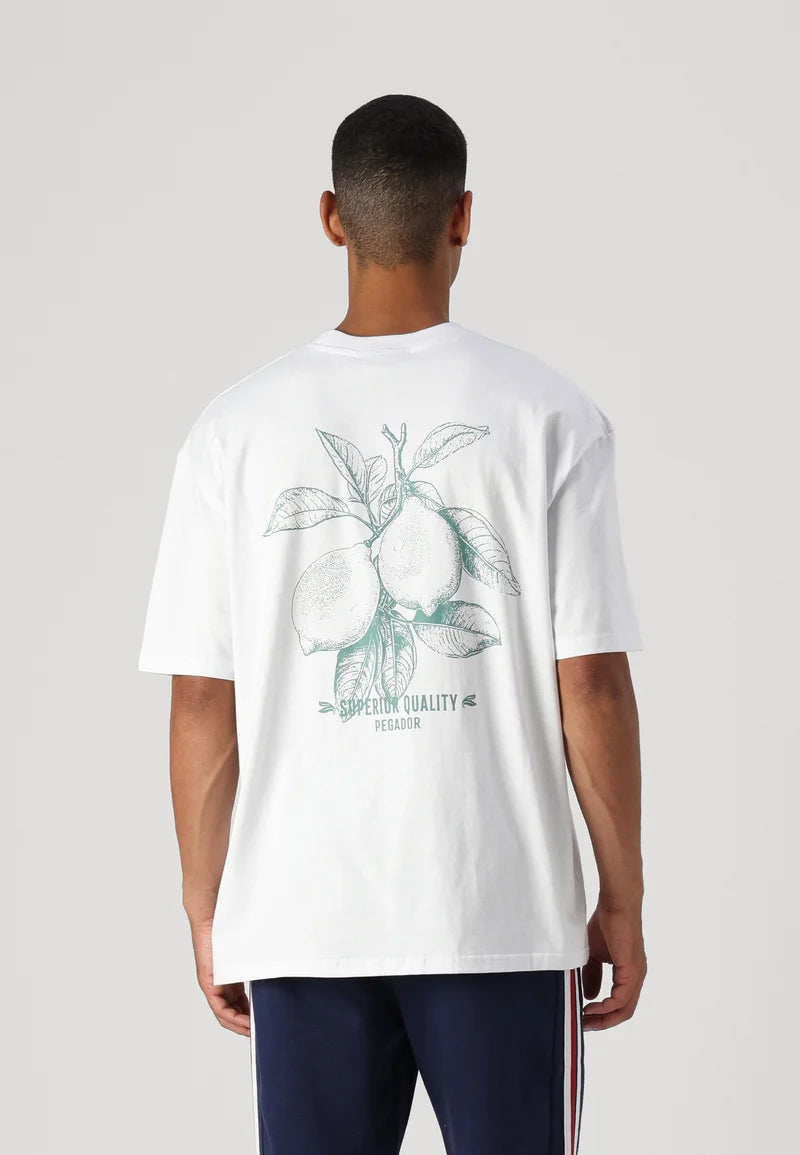 T5_GORET TEE - Print T-shirt - white