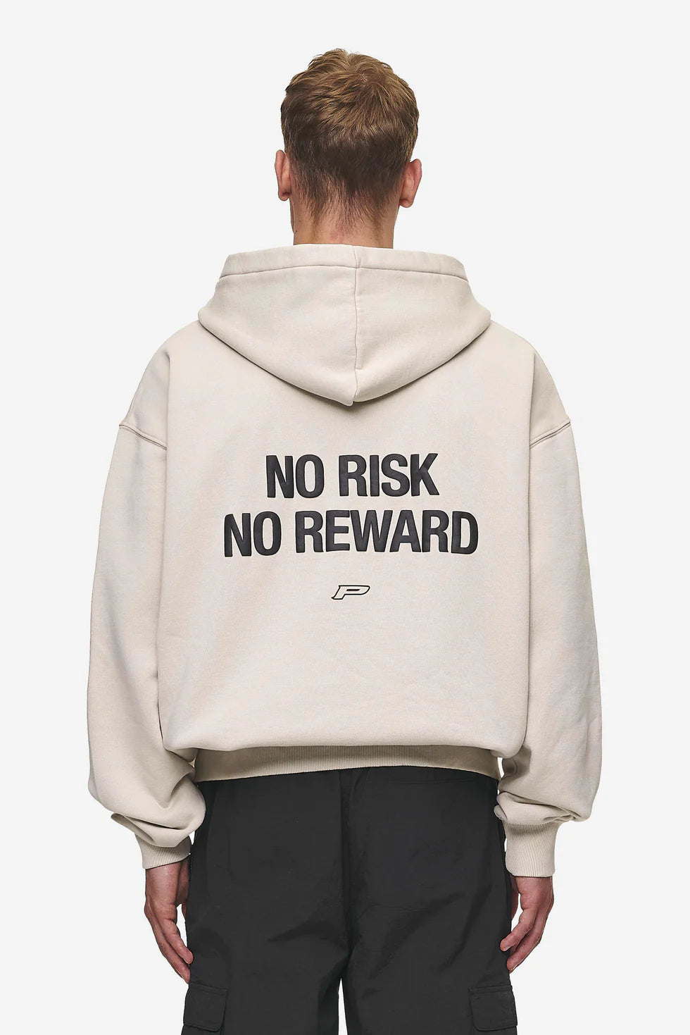 Fox Oversized Sweat Jacket Washed Light Beige