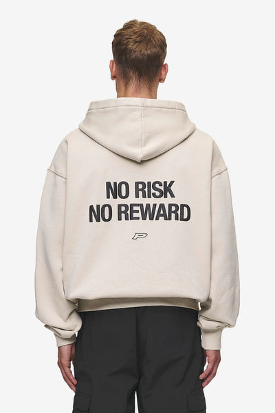 Fox Oversized Sweat Jacket Washed Light Beige