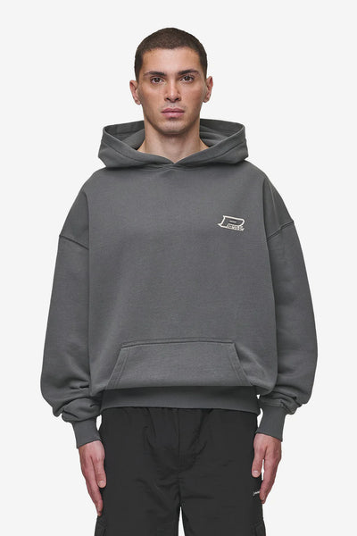 Fox Oversized Hoodie Washed Anthracite
