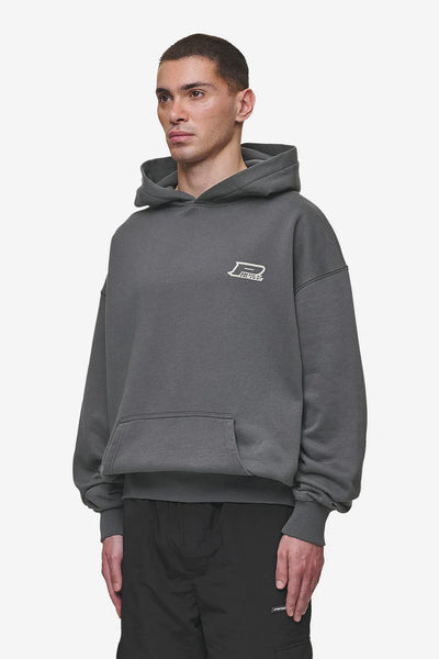 Fox Oversized Hoodie Washed Anthracite