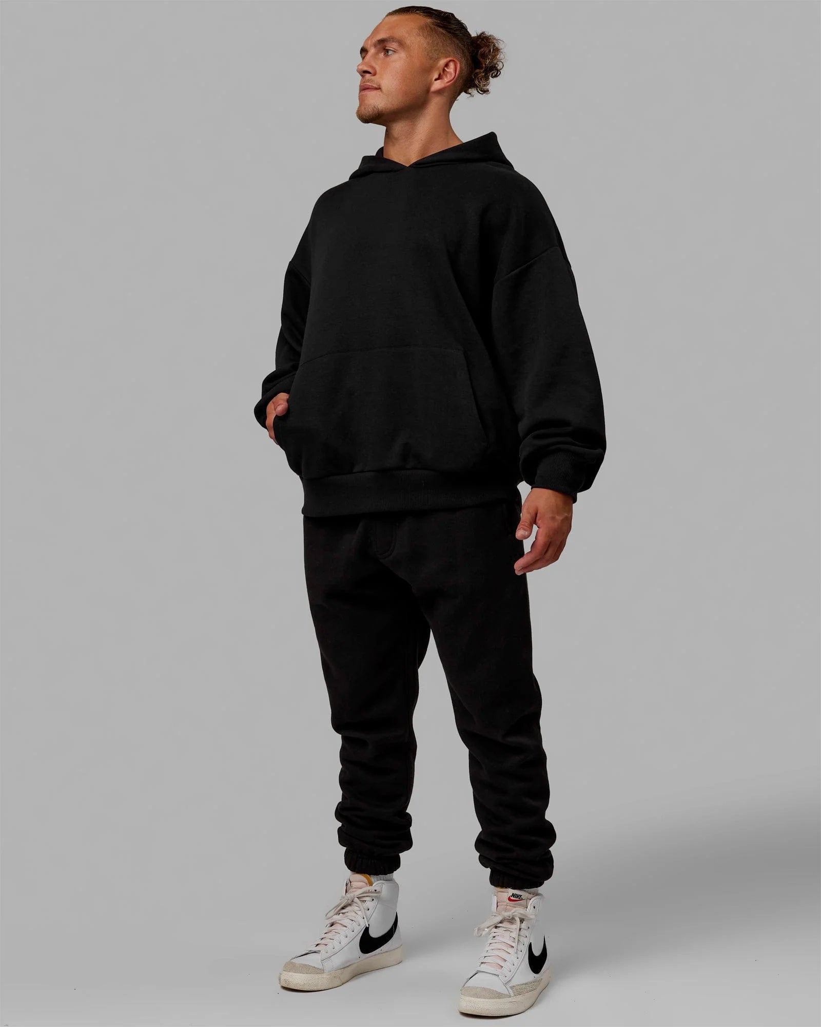 H 87 Unisex Love The Run Hoodie Oversize