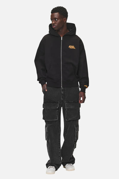 H18_Astor Boxy Sweat Jacket Washed Black