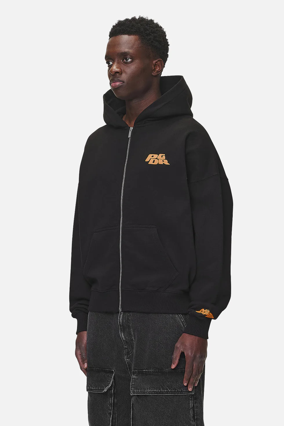 H18_Astor Boxy Sweat Jacket Washed Black