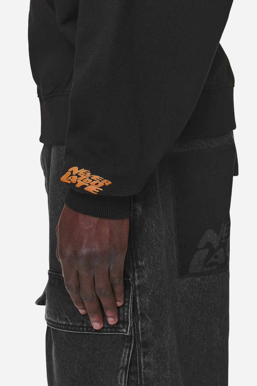 H18_Astor Boxy Sweat Jacket Washed Black