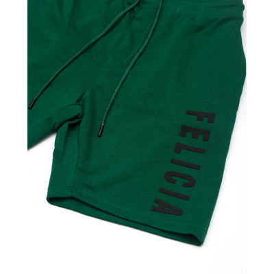Felicia Dark Green Jogger Shorts