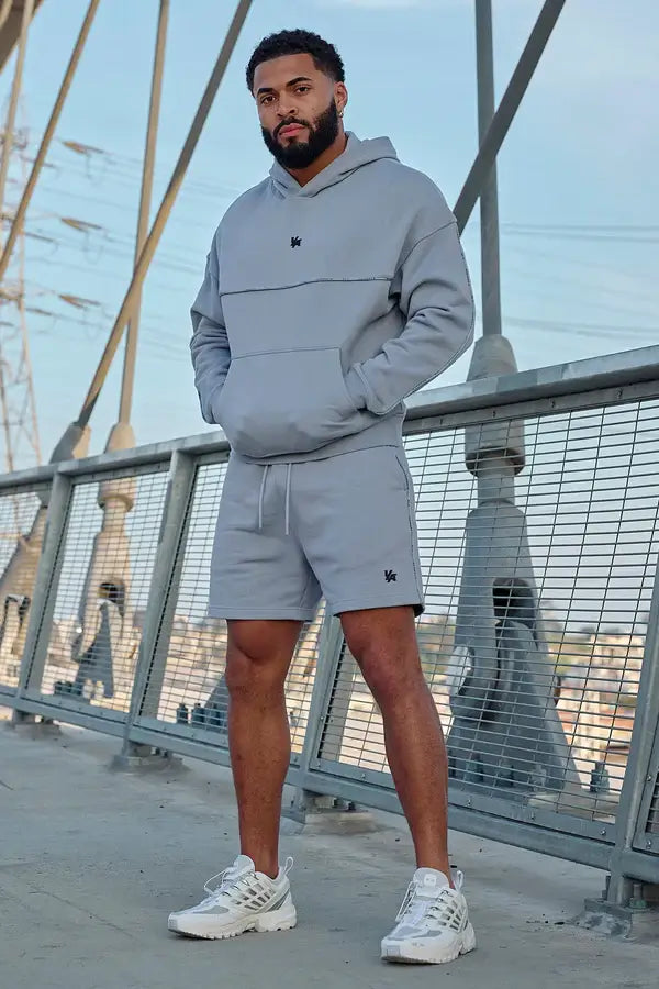 5105 - Piping Collection - Hoodies Light Blue