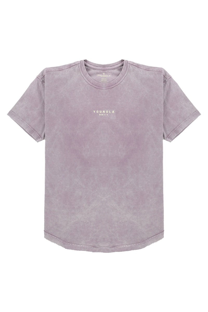 Pink-Acid Wash YoungLA Tee Wavy